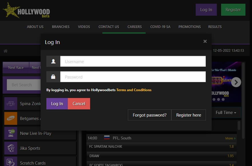Hollywoodbets Account Guide Login And Register Help The Gambler