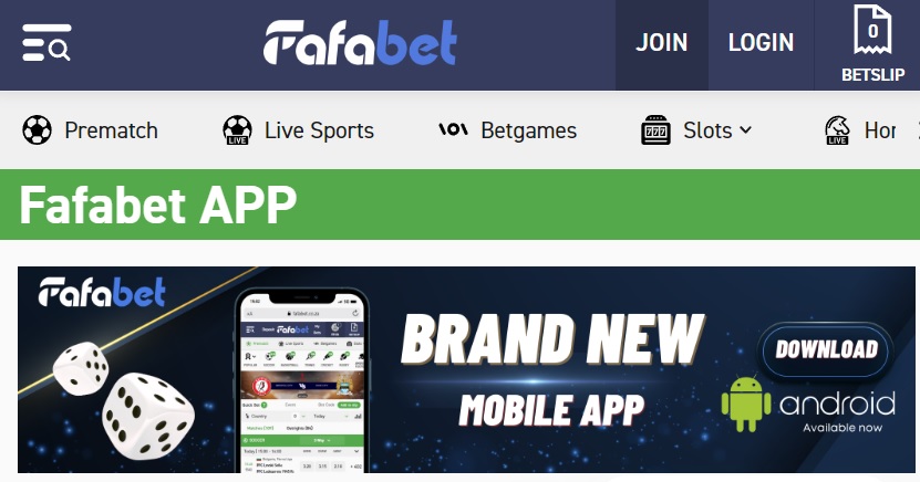 Fafabet app