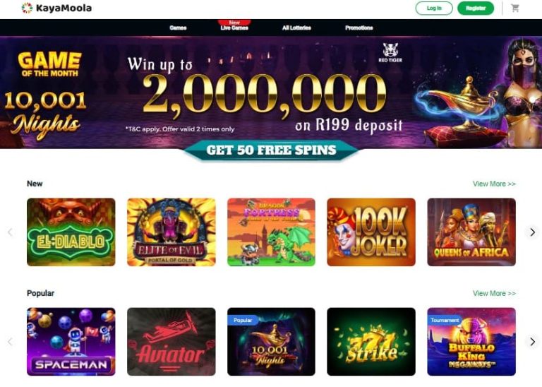 KayaMoola Review & Guide (Lotto & Casino Games) - The Gambler