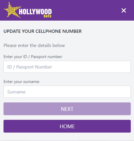 Hollywoodbets change number