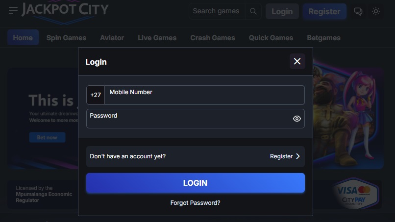 Jackpot City Login Guide South Africa - The Gambler