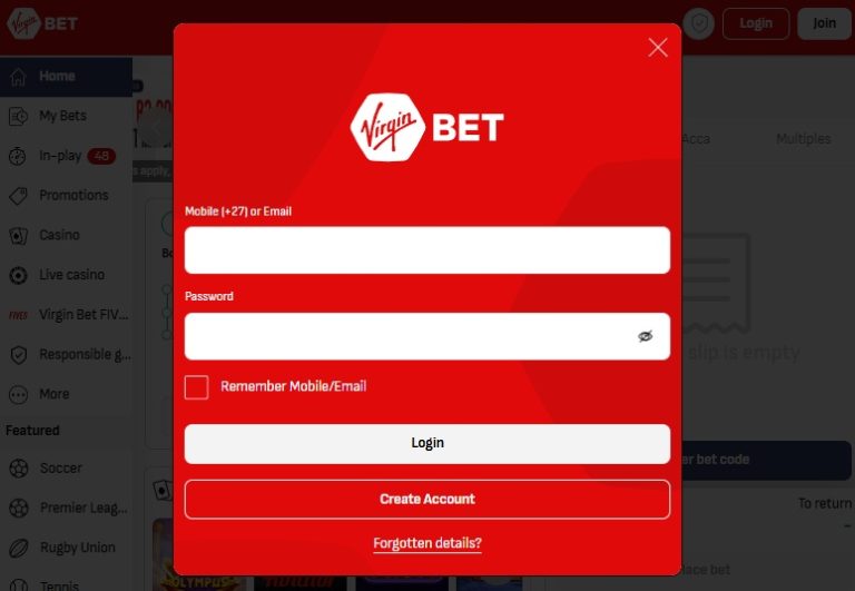 Virgin Bet South Africa Login Guide - The Gambler