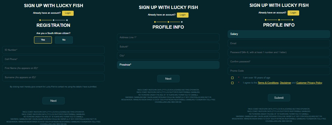 Lucky Fish register