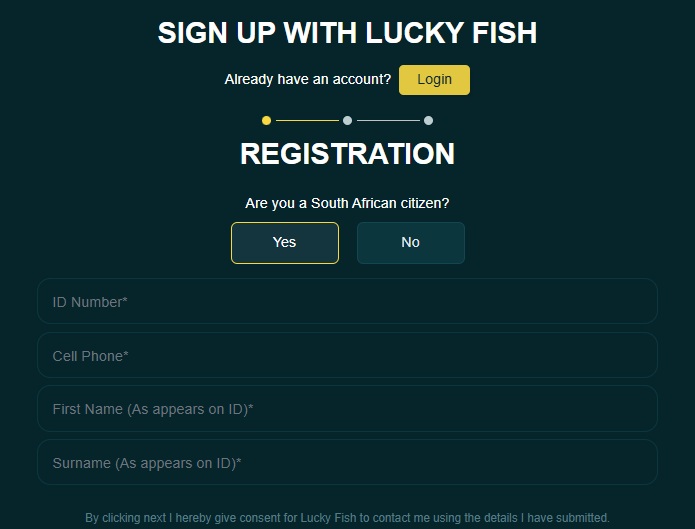 Lucky Fish register